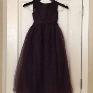 David's Bridal Flower Girl Dress - Size 6 - Plum